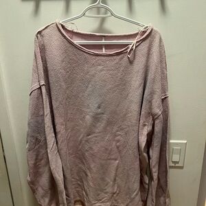 Free People Cozy Pink Sweatshirt